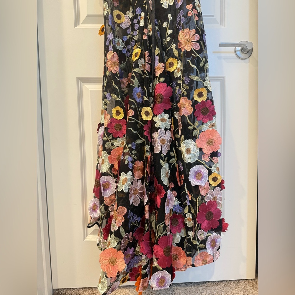 NWOT BRONX AND BANCO Jasmine Multi Floral Strapless Gown - Picture 11 of 15